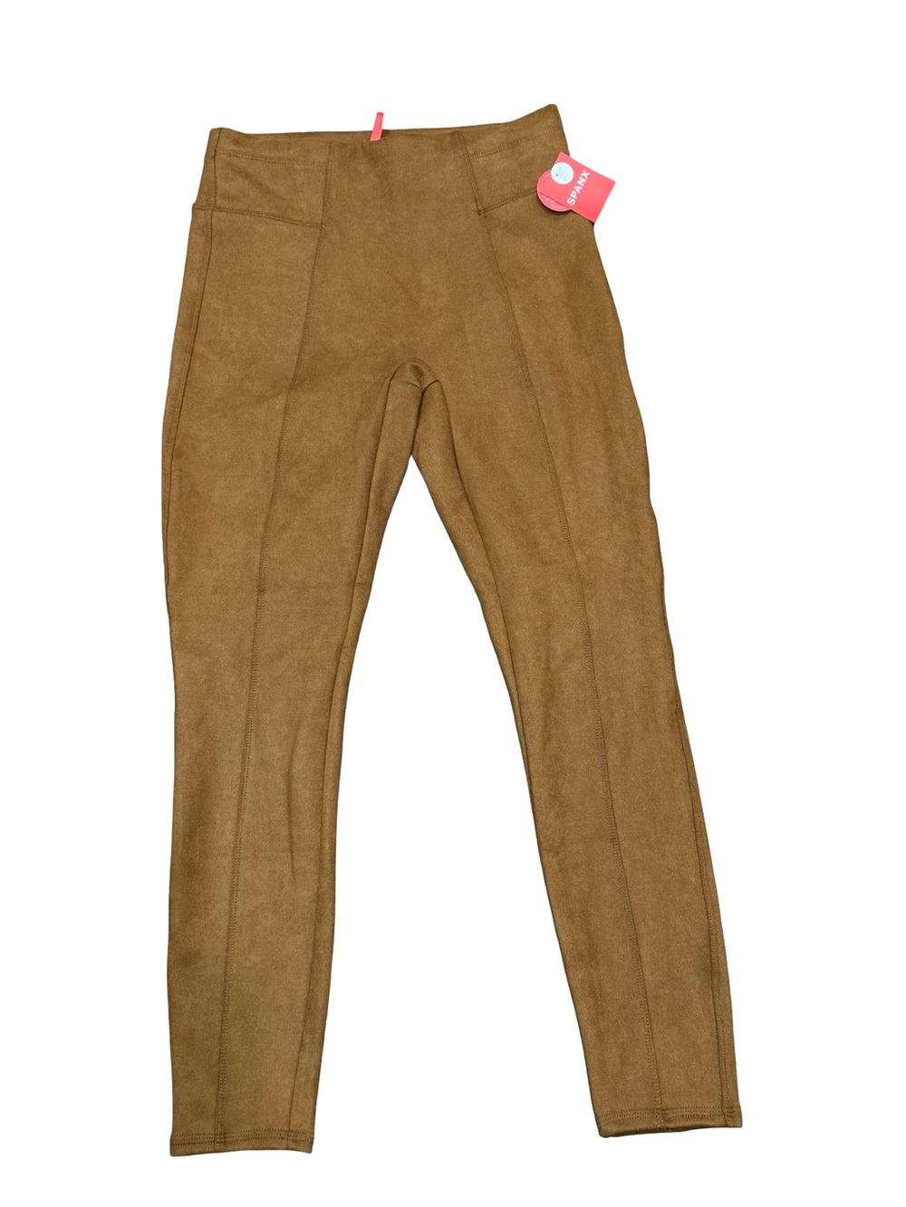 ✨ NWT Spanx Faux Suede Leggings Caramel Brown Small Petite - Picture 4 of 12